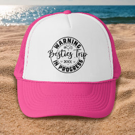 Gorra De Camionero Viaje de las bestias de advertencia en curso