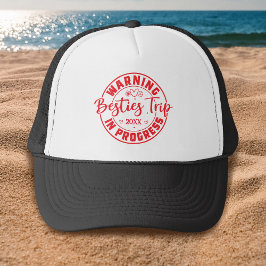 Gorra De Camionero Viaje de las bestias de advertencia en curso