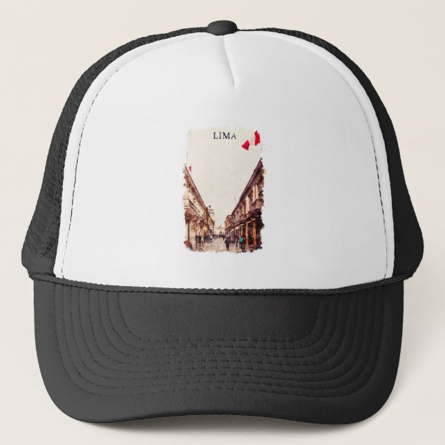 Gorra De Camionero Viaje de Lima Peru (Anverso)