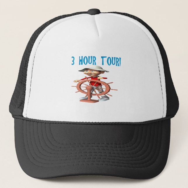 Gorra De Camionero Viaje de tres horas (Anverso)