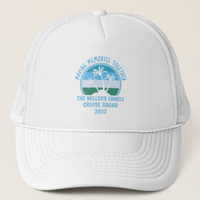 Gorra De Camionero Viaje en playa de verano Reunión de personalizados (Anverso)