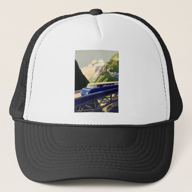 Gorra De Camionero Viaje en tren de la Vieja Europa (Anverso)