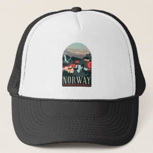 Gorra De Camionero Viaje mínimo de cosecha en Noruega