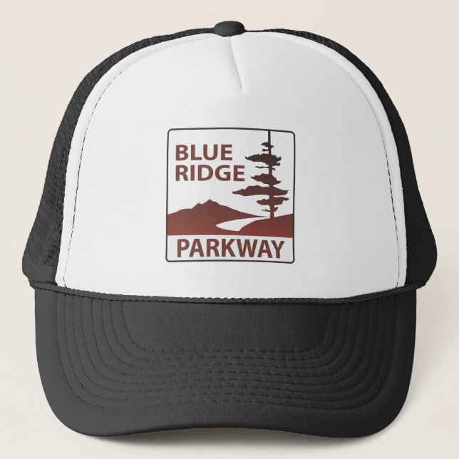 Gorra De Camionero Viaje por carretera azul de la carretera de la (Anverso)
