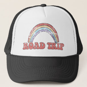 Gorra De Camionero Viaje por carretera del arco iris