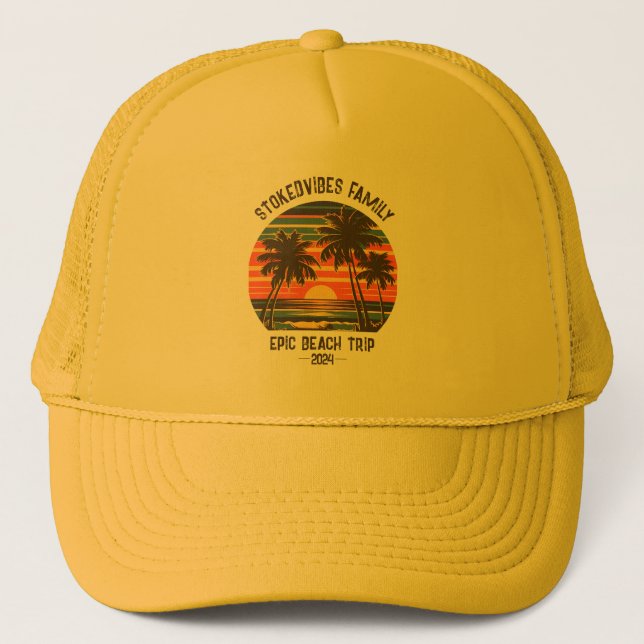 Gorra De Camionero Viaje Retro Epic Family Beach Vacaciones Personali (Anverso)