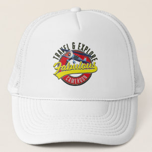 Gorra De Camionero Viaje y explore el fabuloso logo de Camerún