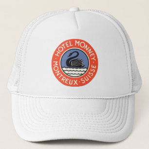 Gorra De Camionero Viajes antiguos, Hotel Swan Bird Monney Suiza