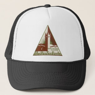 Gorra De Camionero Viajes antiguos, Hotel Transatlántico, Argelia