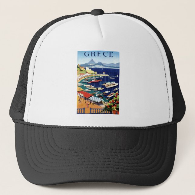 Gorra De Camionero Viajes de época Atenas Grecia (Anverso)