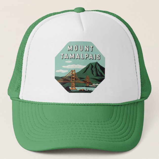 Gorra De Camionero Viajes de época, montaña Tamalpais o tren de monta (Anverso)