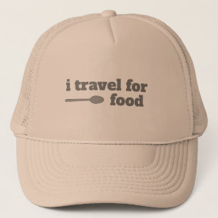 Gorra De Camionero viajo por comida Trucker Hat