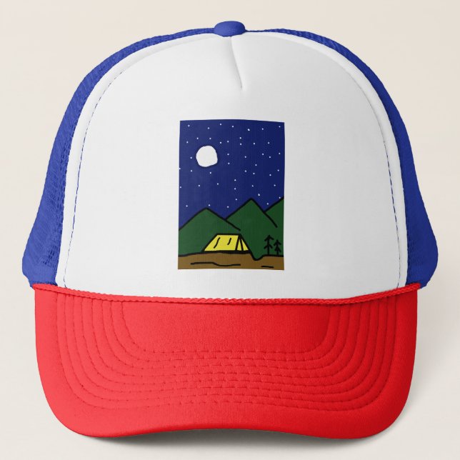 Gorra De Camionero Vías de camping (Anverso)