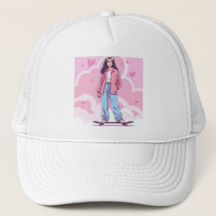Gorra De Camionero Vibes de Chica para patinadores - Collage estético