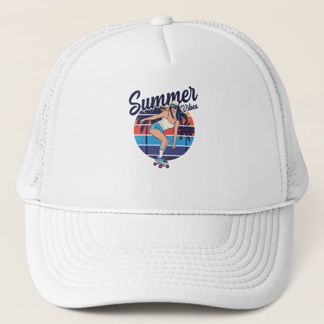 Gorra De Camionero Vibes de verano (Anverso)