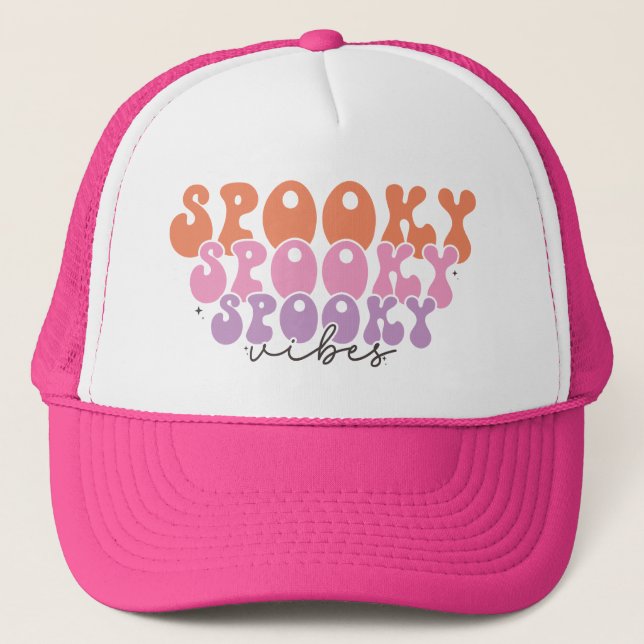 Gorra De Camionero Vibes espeluznantes y espeluznantes (Anverso)
