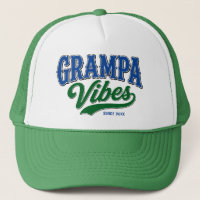 Vibraciones de Abuelo Verde Azul Diseño de Texto R