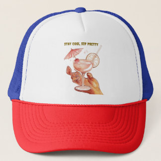 Gorra De Camionero Vibraciones de Bebida Tropical – Estética Linda de