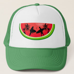 Gorra De Camionero Vibraciones de Verano Surf Sandía Frutas