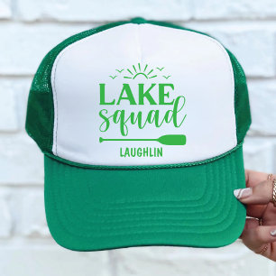 Gorra De Camionero Vibracones personalizados de la escuadra del lago 