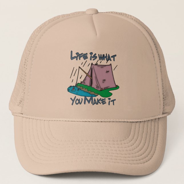 Gorra De Camionero Vida de campamento (Anverso)
