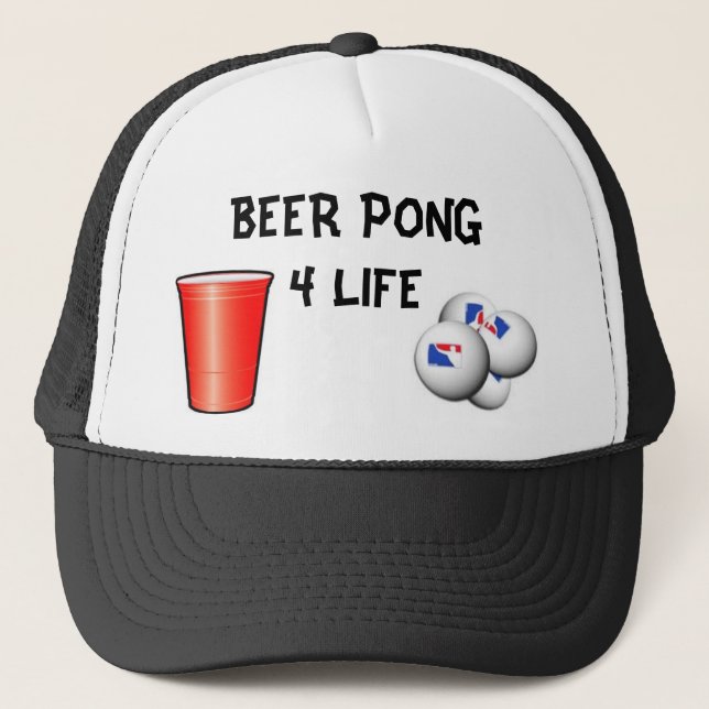 GORRA DE CAMIONERO VIDA DE LA CERVEZA PONG 4 (Anverso)