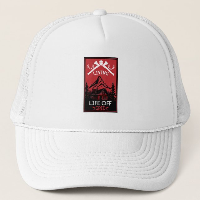 GORRA DE CAMIONERO VIDA DE LA CUADRÍCULA DESACTIVADA (Anverso)