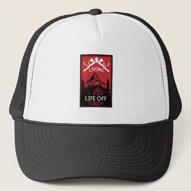 GORRA DE CAMIONERO VIDA DE LA CUADRÍCULA DESACTIVADA (Anverso)