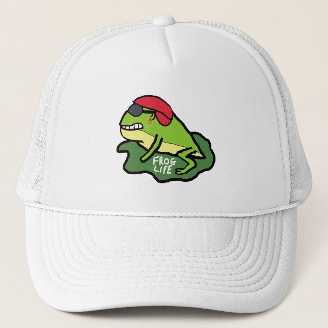 Gorra De Camionero Vida de la rana (Anverso)