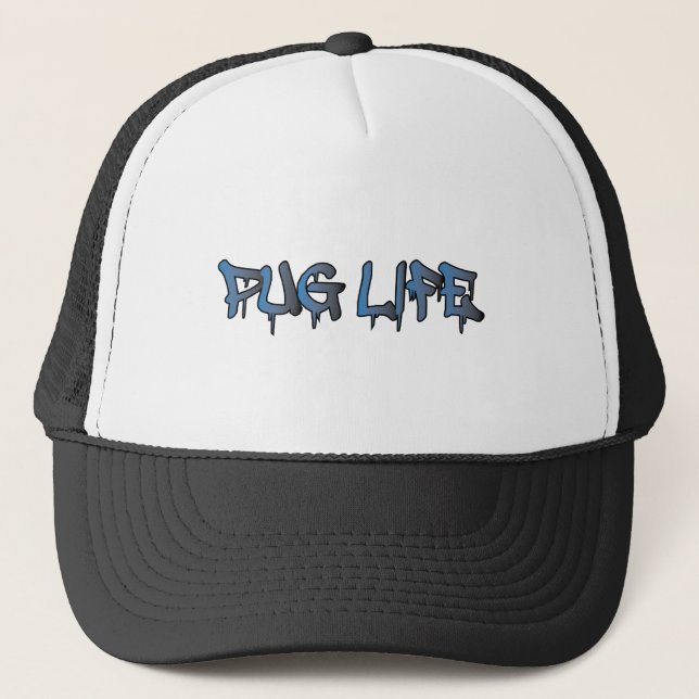 Gorra De Camionero Vida de Pug (Anverso)