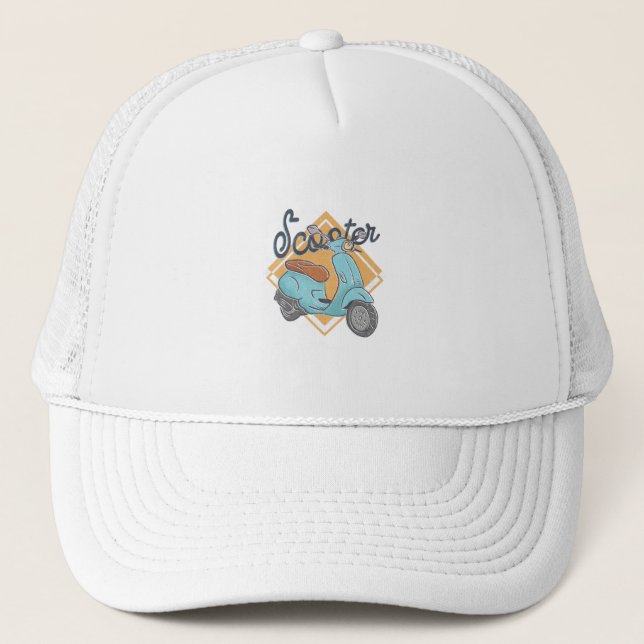 Gorra De Camionero Vida en Scooter (Anverso)