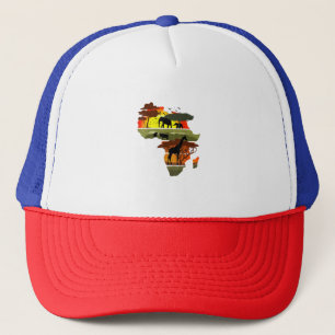 Gorra De Camionero Vida salvaje del continente africano Sunset Safari