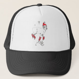 Gorra De Camionero Vida silvestre de los Navidades Whimsical de Alask