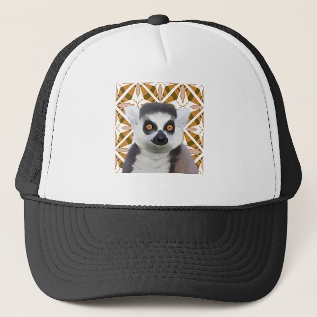 Gorra De Camionero Vida silvestre Lemur Madagascar (Anverso)