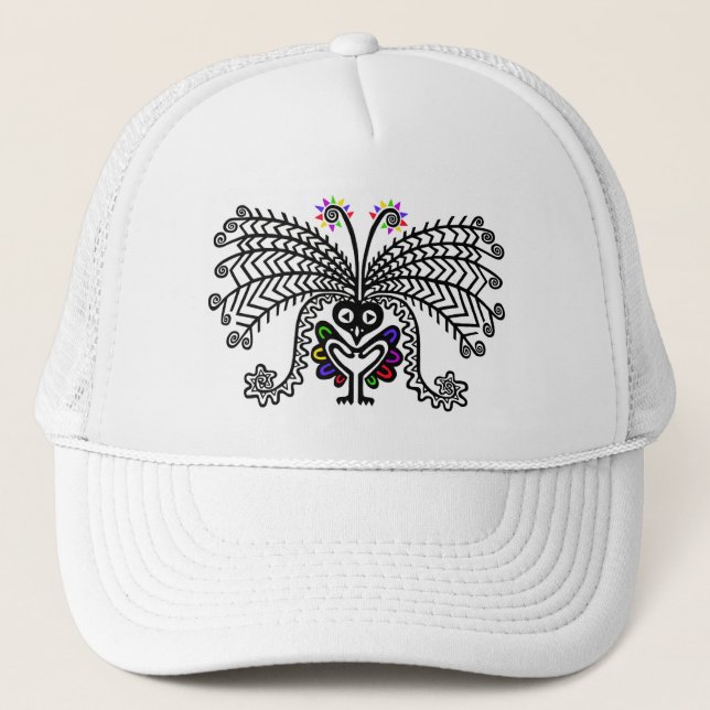 Gorra De Camionero Vida silvestre - LyreBIRD gráfico - Conservación - (Anverso)