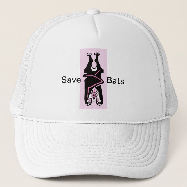 Gorra De Camionero Vida silvestre - Salven BATS - Activista animal -  (Anverso)