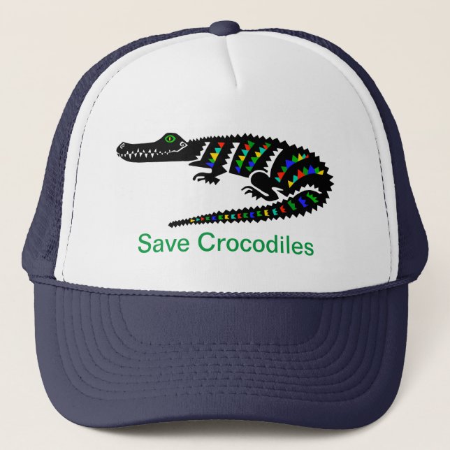 Gorra De Camionero Vida silvestre - Salven CROCODILES - Naturaleza -  (Anverso)