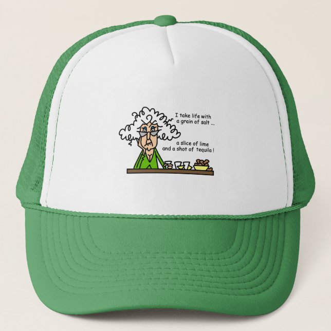 Gorra De Camionero Vida y humor tequila (Anverso)