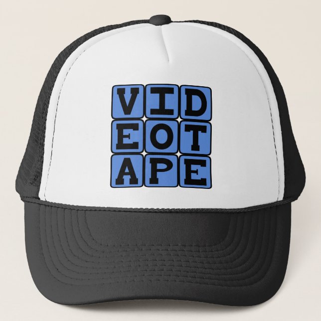 Gorra De Camionero Videocasete, cinta VHS (Anverso)