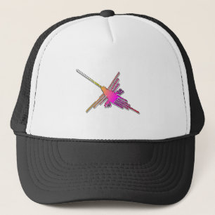 Gorra De Camionero Videojuego retro de 8 bits Nazca Lines Hummingbird
