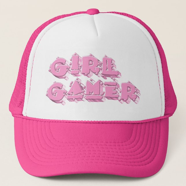 Gorra De Camionero Videojugador del chica lindo (Anverso)