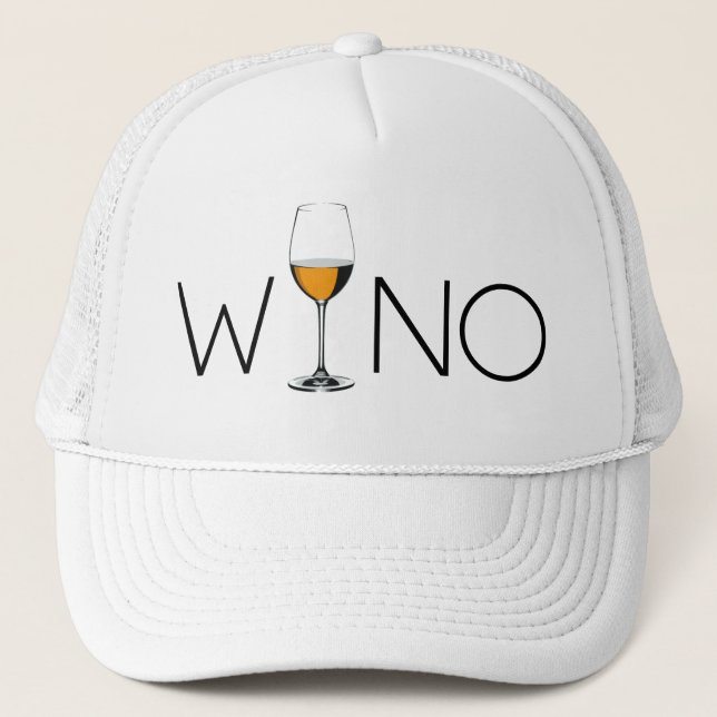 Gorra De Camionero Vidrio del amante del vino del borracho (Anverso)