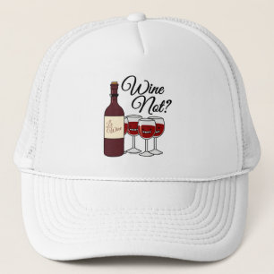 Gorra De Camionero Vidrio del rosa rojo pinot del alcohol de las uvas