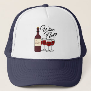 Gorra De Camionero Vidrio sin uvas algas rojas