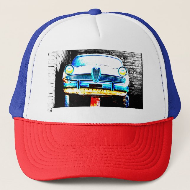Gorra De Camionero Viejo coche (Anverso)