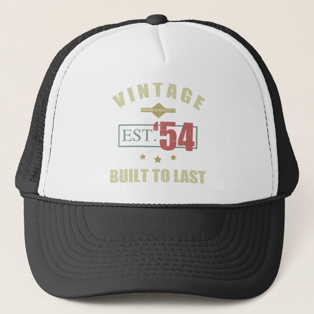 Gorra De Camionero Viejo Est. 1954 70º cumpleaños (Anverso)