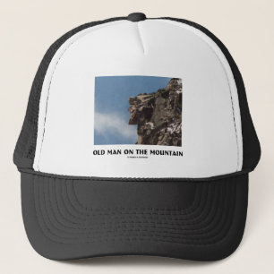 Gorra De Camionero Viejo hombre en la montaña (ilusión óptica)