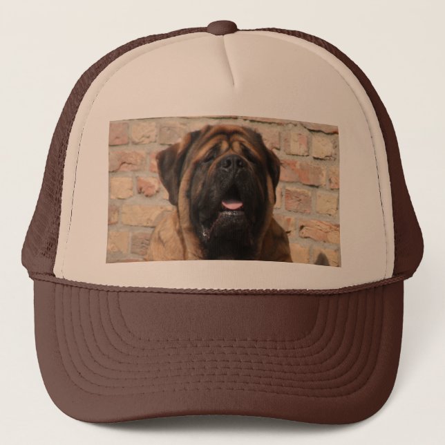 Gorra De Camionero viejo inglés Mastiff (Anverso)