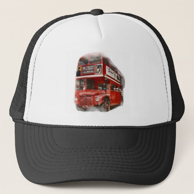 Gorra De Camionero Viejo Red London Bus (Anverso)