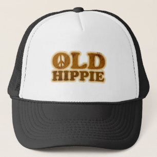 Gorra De Camionero Viejo signo de la paz del Hippie